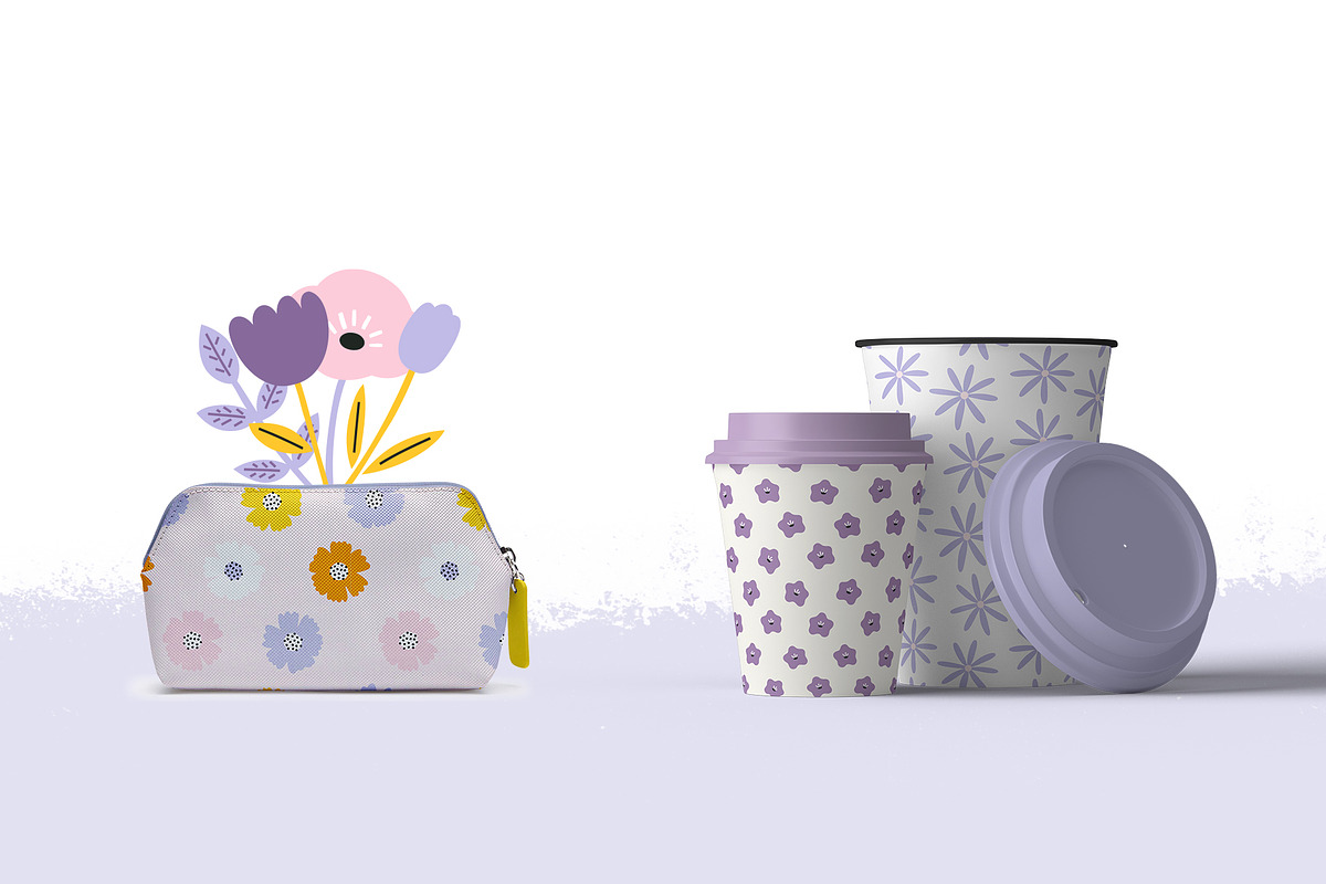 Spring Garden - Patterns and Clipart, an Illustration by Nova Studio (Photo 9 of 12)