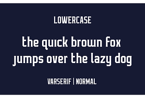 Varserif Font Family