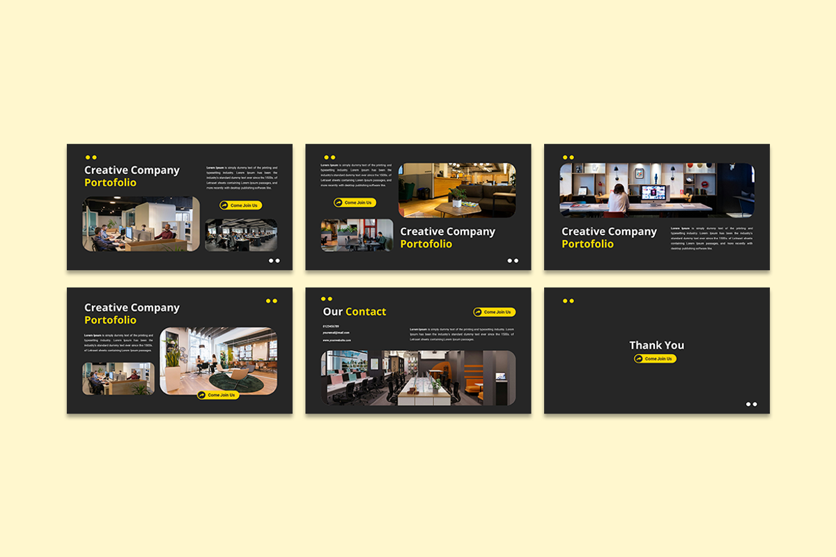 Creative Company - PowerPoint, a Presentation Template by Iqsiart Studio (Photo 3 of 3)