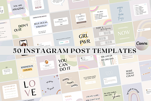 Quote Instagram Post Templates Canva