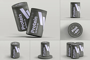 Protein Tall Jar Mock-up, a Packaging Mockup by zippypixelstudio (Thumbnail 1 of 12)