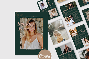 TEAL Senior Photography Template