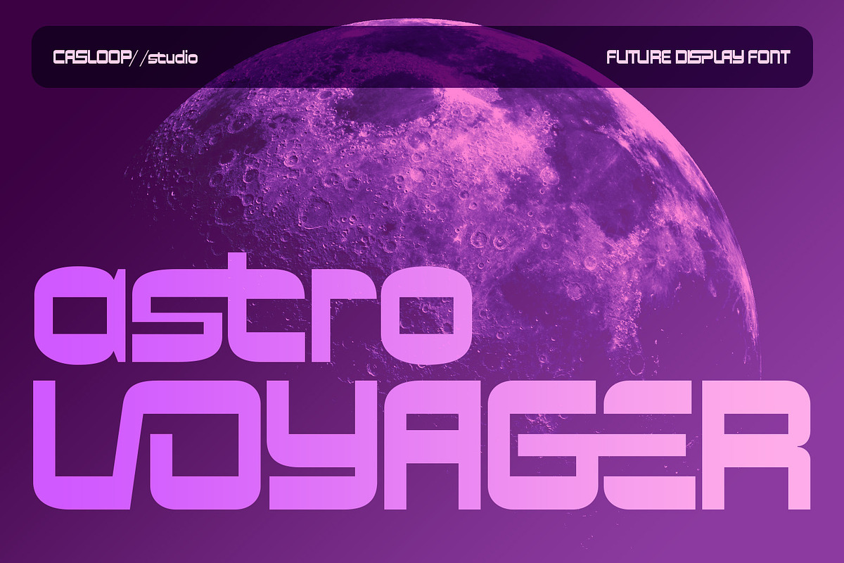 Astro Voyager, a Font by Casloop Studio (Photo 1 of 15)