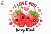 I Love You Berry Much PNG, an Illustration by Canvas Craft (Thumbnail 1 of 7)