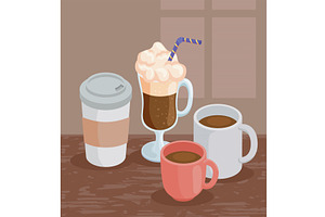 Coffee Drinks Products Isometric