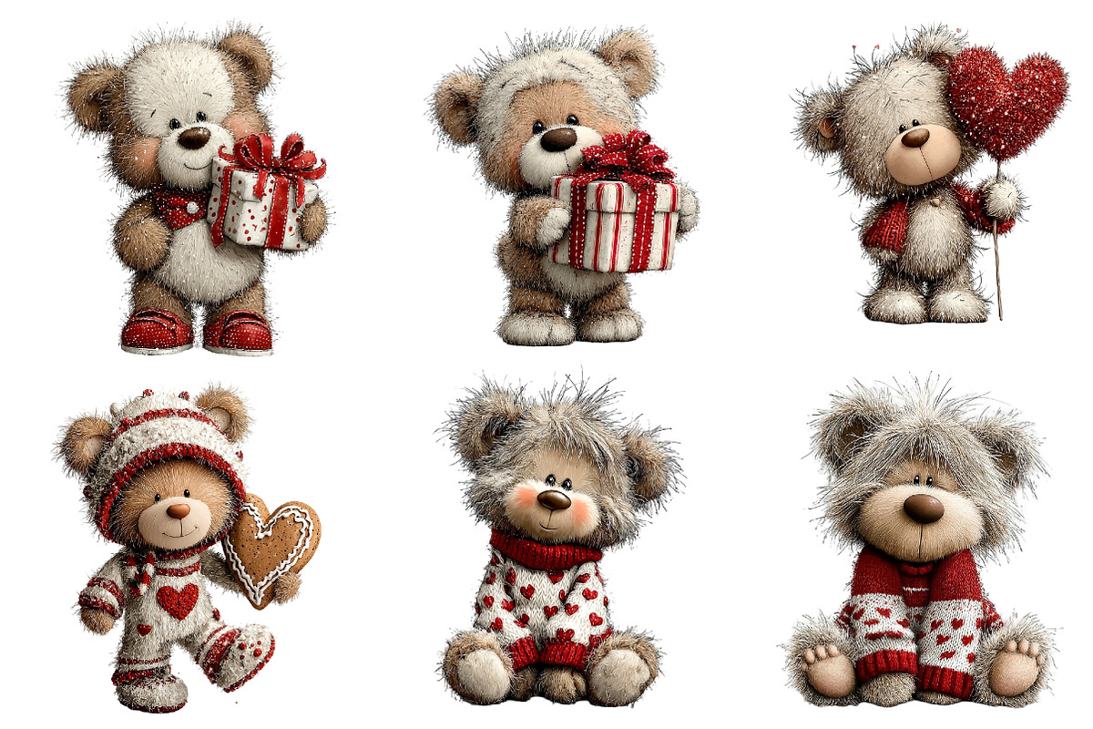 Whimsical Christmas Teddy Bear, an Illustration by Dream Creation (Photo 2 of 8)