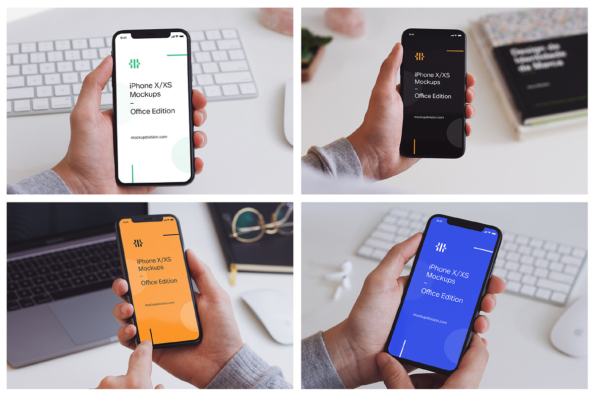 iPhone XS Mockup Bundle Urban+Office, an iPhone Mockup by Fields (Photo 5 of 5)