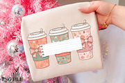 Custom Name Fall Coffee Cups PNG, a Seasonal Illustration by CrexoraLab (Thumbnail 1 of 3)