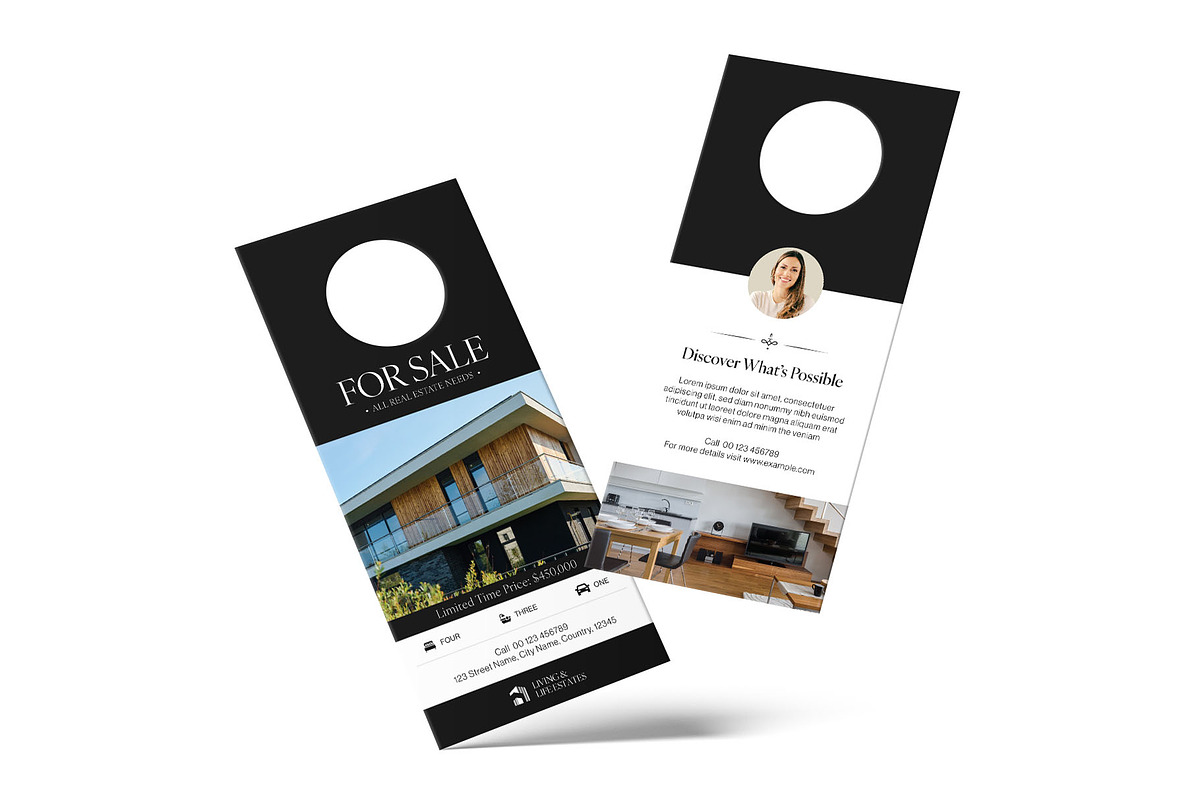 Real Estate Door Hanger Template, a Flyer Template by BrandPacks (Photo 5 of 6)