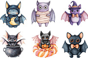 Cute Halloween Bat Crochet Patterns, an Illustration by CraftArtStudio (Thumbnail 3 of 6)