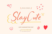Slaycute | Cute Handwritten Font