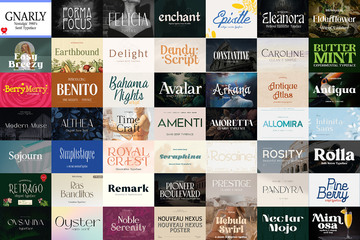 The Christmas Font Bundle (75 Fonts), a Sans Serif Font by HipFonts (Photo 2 of 11)