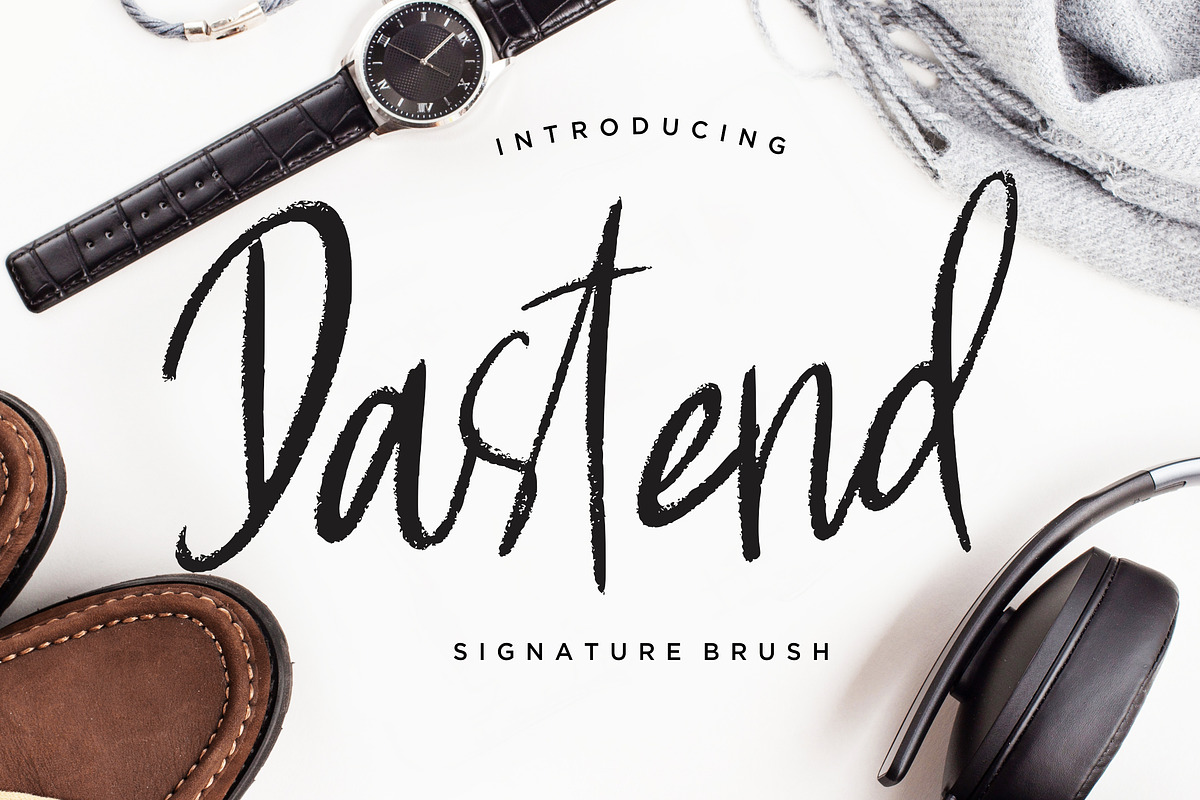 Dastend Signature Advertisement Font