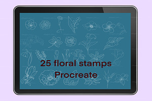 Procreate Floral Stamps/Brushes