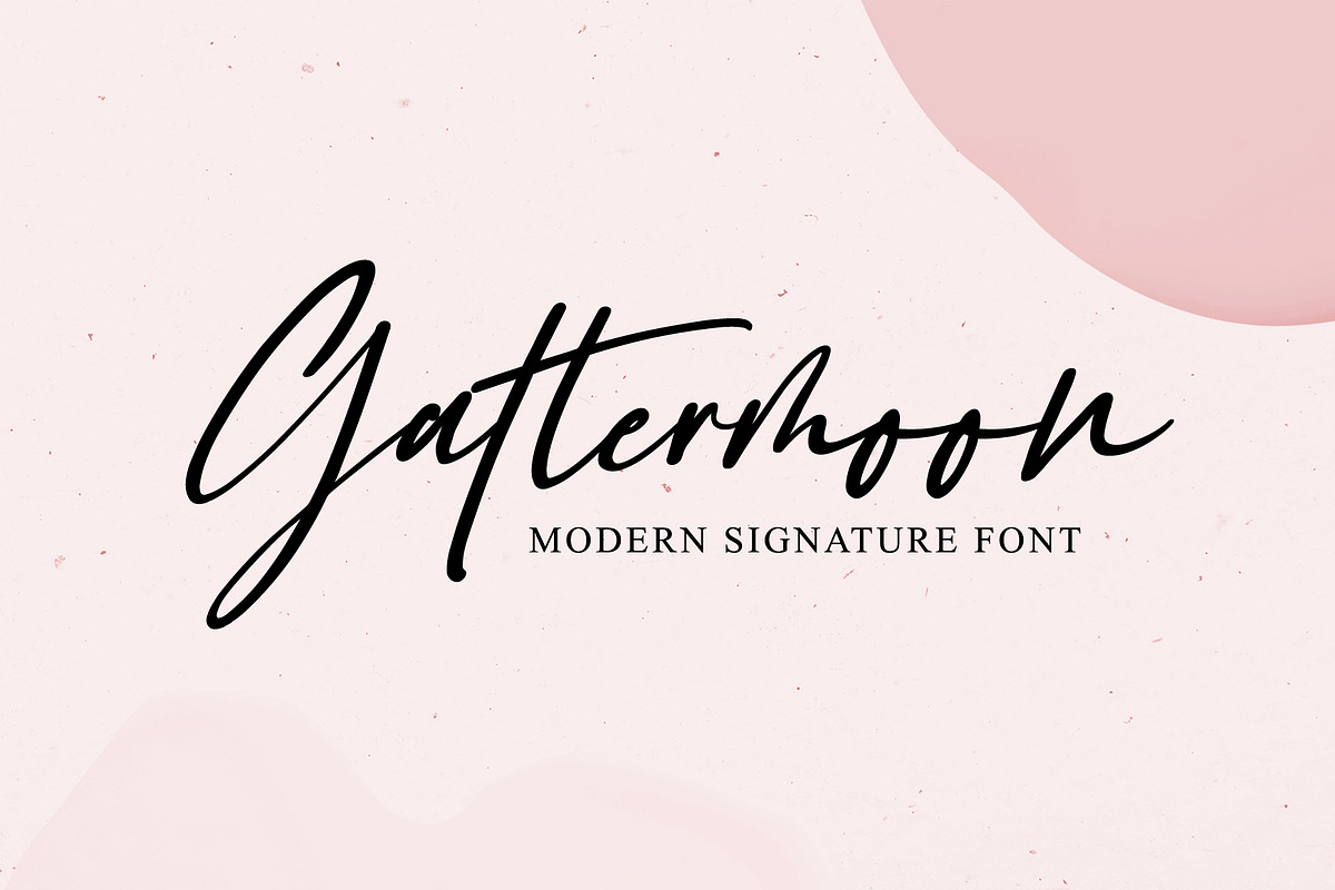 Gattermoon // Modern Script Font, a Script Font by Yuby Creative (Photo 1 of 6)