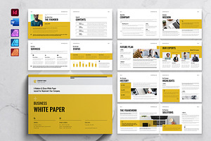 Business White Paper Landscape, a Brochure Template by DesignCrest