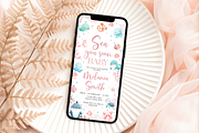 Sea You Soon Baby Phone Invitation, a Templates & Theme by Digital_Mind (Thumbnail 3 of 3)