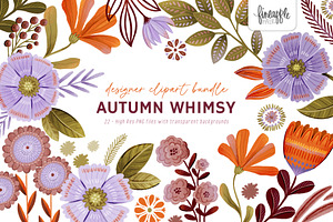 Fall Floral Clipart