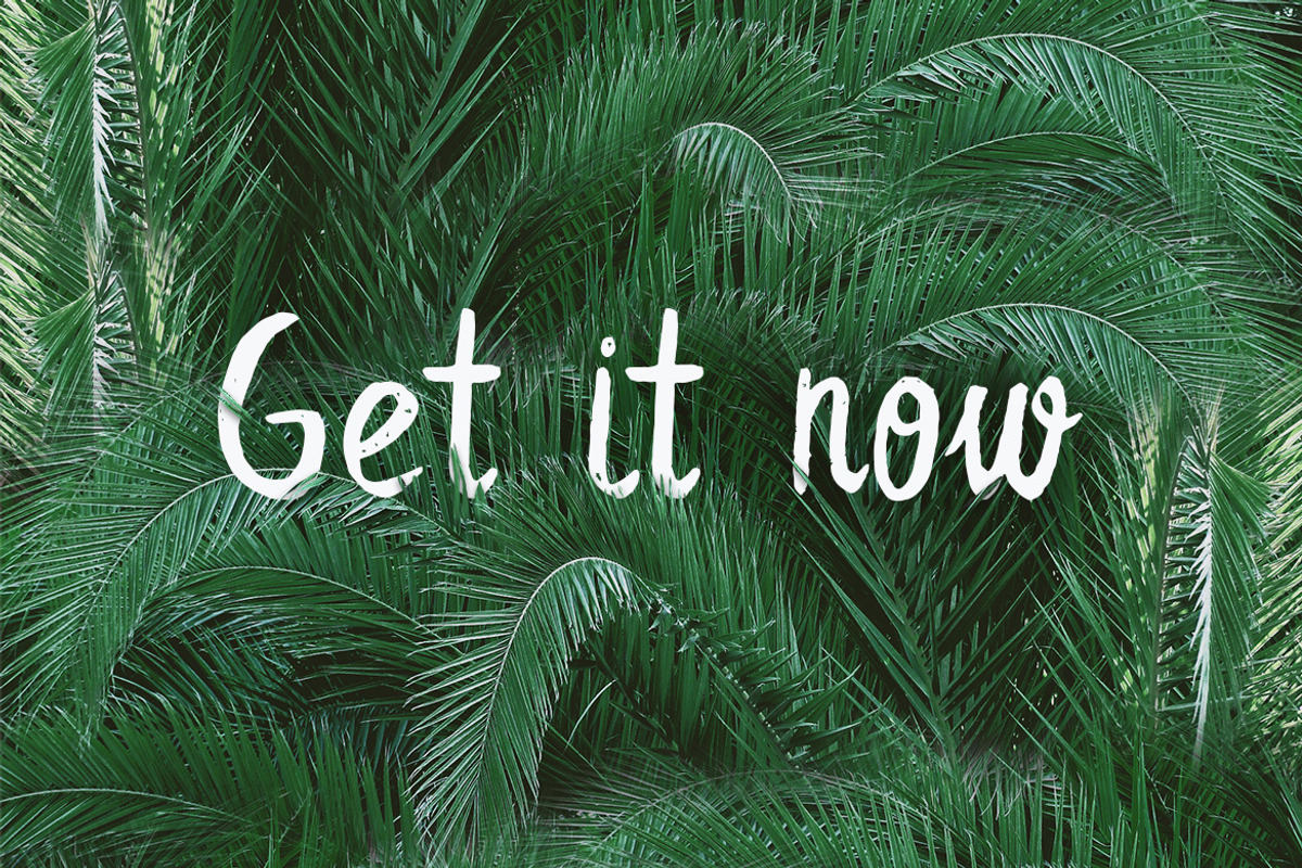 Leafy Extended Brush Font preview 8