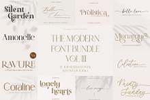 The Modern Font Bundle VOL III