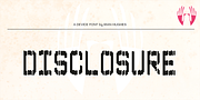 Disclosure, a Sans Serif Font by Device (Thumbnail 6 of 10)