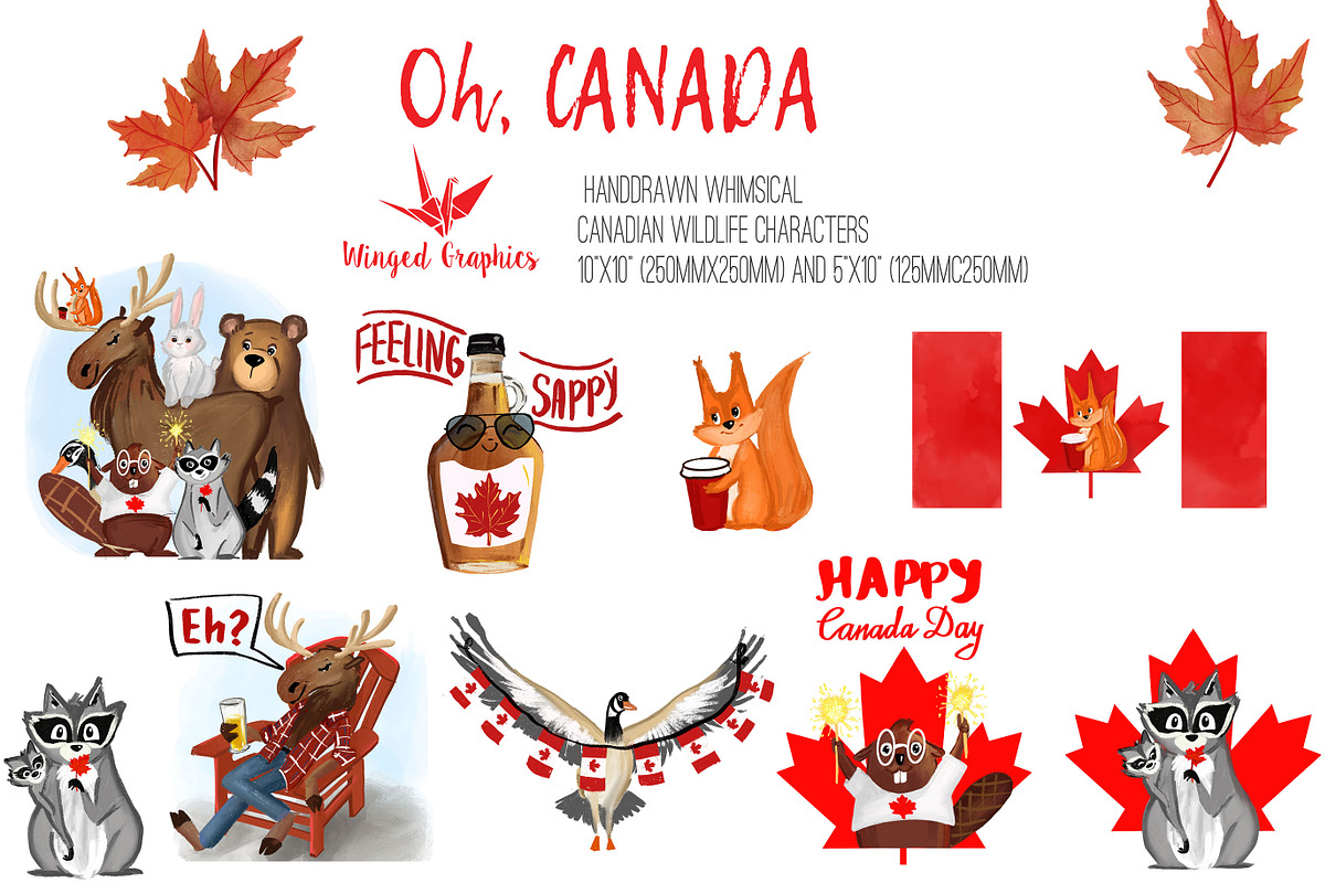Oh Canada, illustrations, an Animal Illustration by Winged Graphics (Photo 2 of 5)