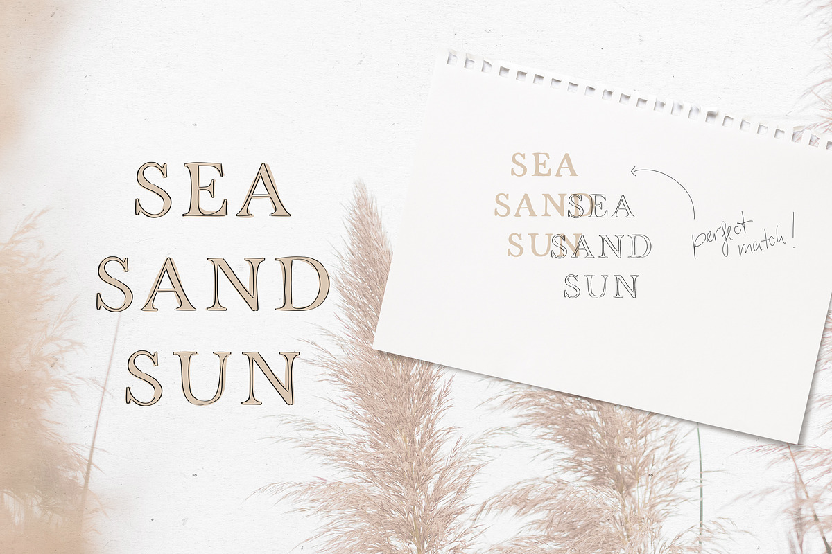 FONT DUO / STRANDLIEBE & kleinigkeit, a Serif Font by KruthDesign (Photo 9 of 13)
