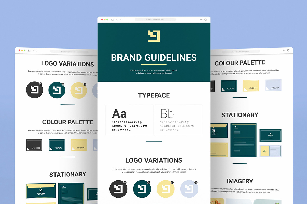 Brand Mood Board Layout, a Landing Page Template by ContestDesign (Photo 1 of 6)