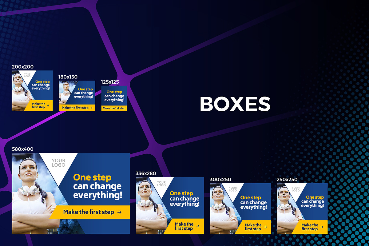 26 Web Banners for Google Ads, a Templates & Theme by Better Be a Designer (Photo 6 of 6)