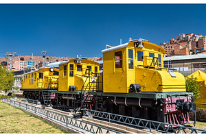 Old locomotives in La Paz, Bolivia, a Transportation Photo by Leonid Andronov