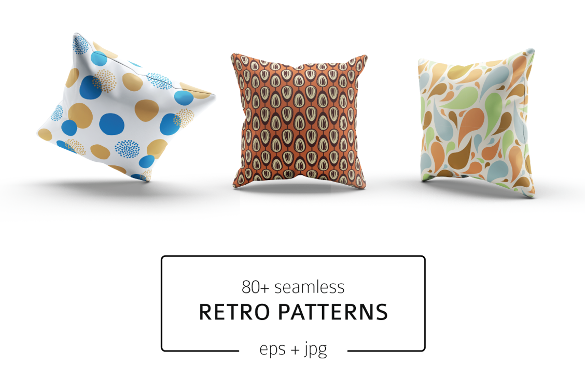 Retro patterns collection, a Pattern Graphic by marusdesign (Photo 1 of 2)
