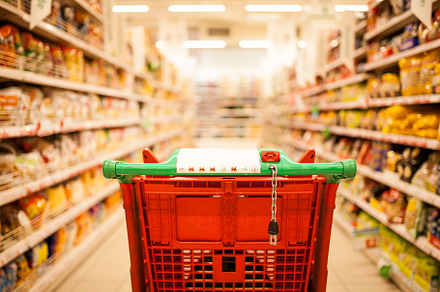 Supermarket featuring trolley, shop, and sale