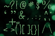Green Glitter Alphabet Clip Art, an Object Graphic by Paper Element (Thumbnail 3 of 5)