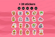 Animals Halloween Clipart Set, a Seasonal Illustration by Palau (Thumbnail 12 of 12)