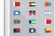 Painter Flags (232 Flags), a Solid Icon by alpercakici (Thumbnail 4 of 6)