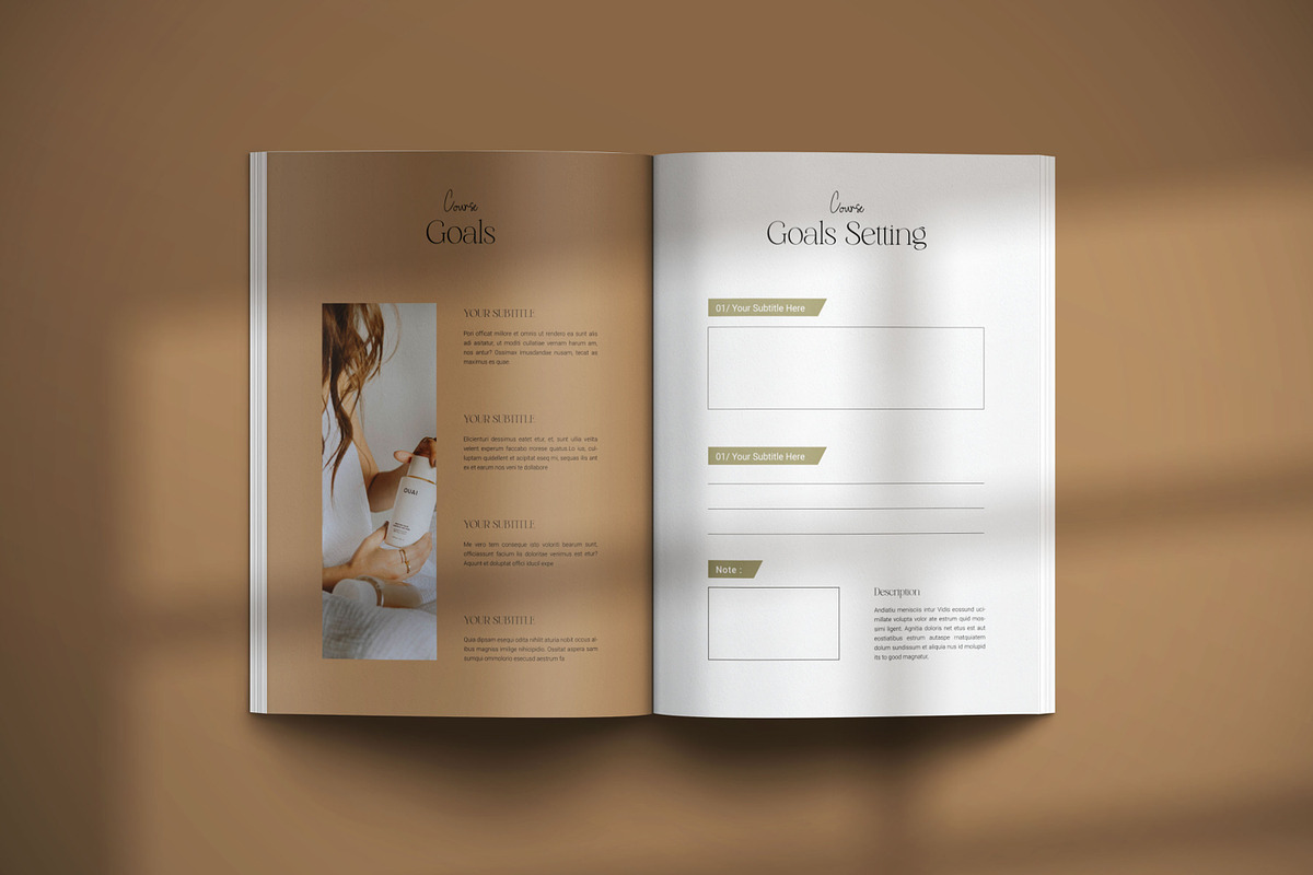 Course Workbook Template CANVA, a Magazine Template by creathrivestudio (Photo 13 of 17)