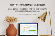 Retro Flower Thank You Card Canva, a Business Card Template by Summit Avenue (Thumbnail 5 of 6)