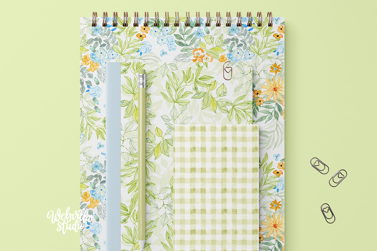 Trio 7 Granny Chic Patterns, a Pattern Graphic by Webvilla Studio (Photo 8 of 8)