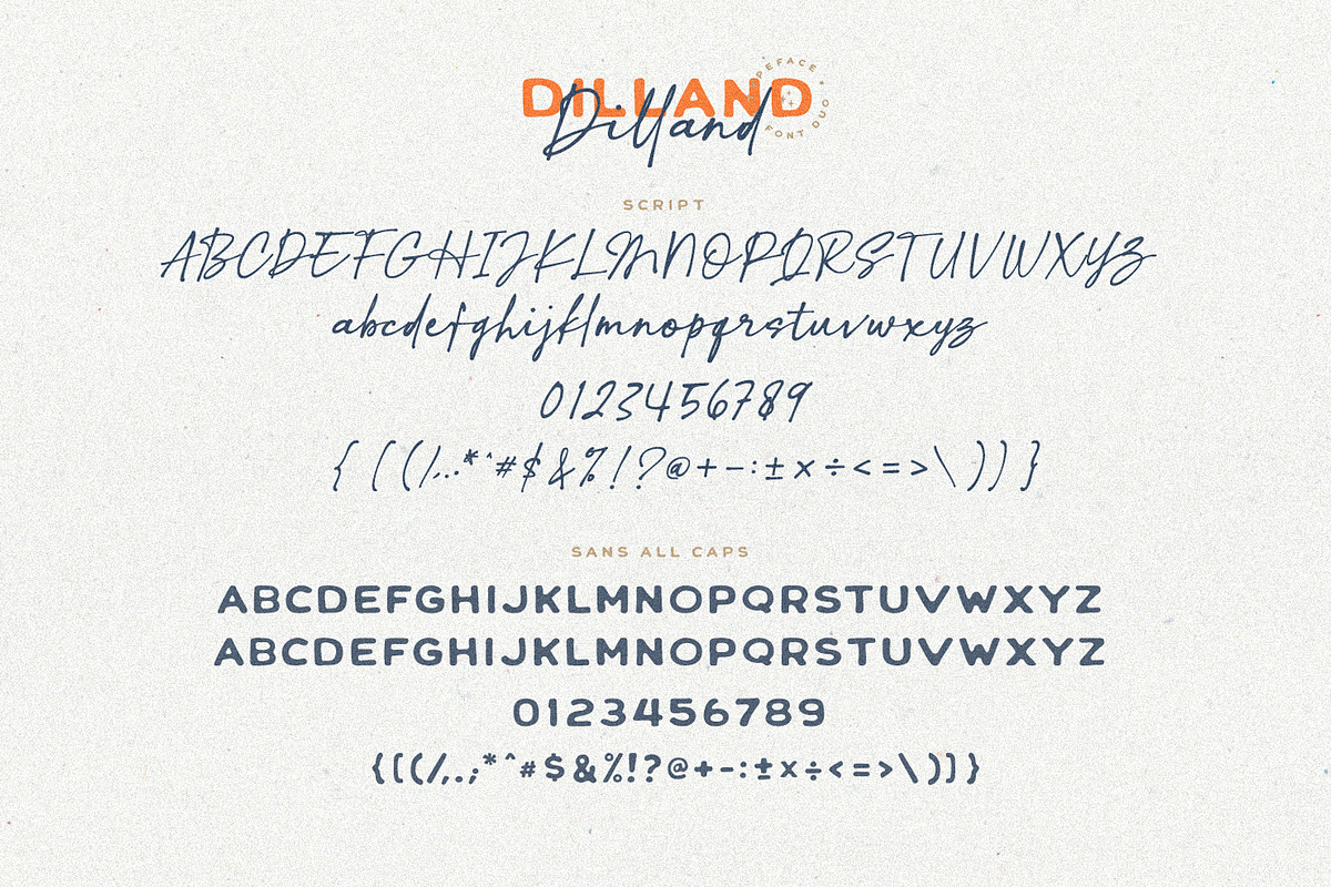 Dilland Font Duo, a Font by BodigStd (Photo 7 of 7)