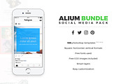 ALIUM BUNDLE | Social Media Pack, a Social Media Template by laaqiq (Thumbnail 2 of 7)