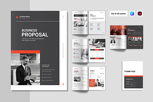 Business Proposal Template, a Brochure Template by Spark_Creative