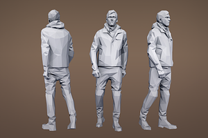 Lowpoly People Casual Pack Volume 1