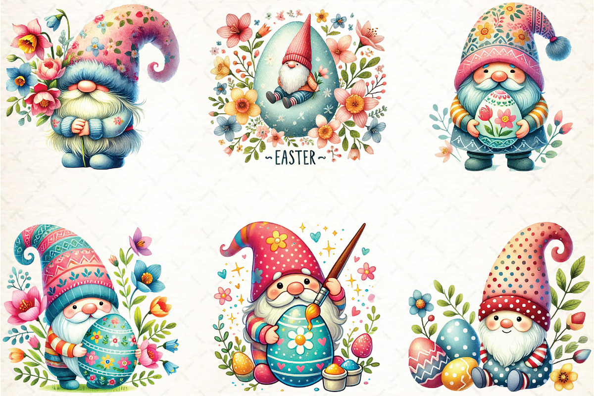 Cute Easter Gnome Sublimation, an Illustration by DreamCafeArt (Photo 2 of 4)
