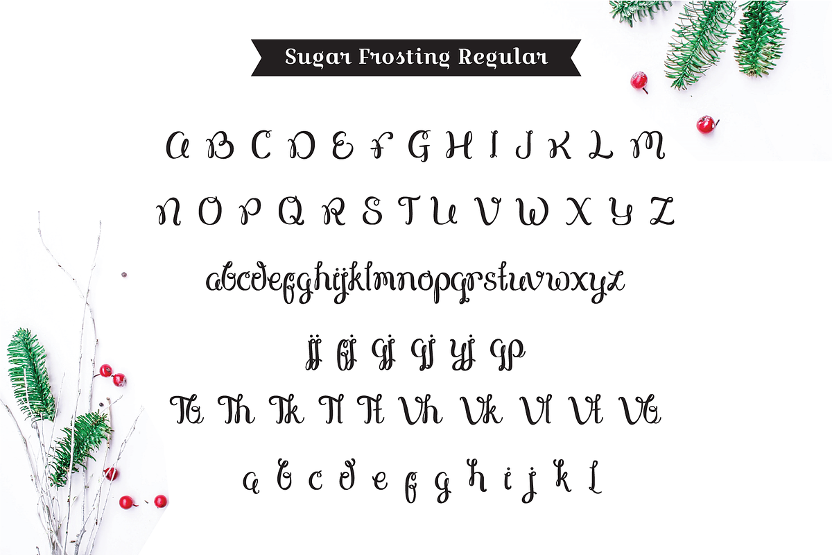 Sugar Frosting Font Trio preview 5