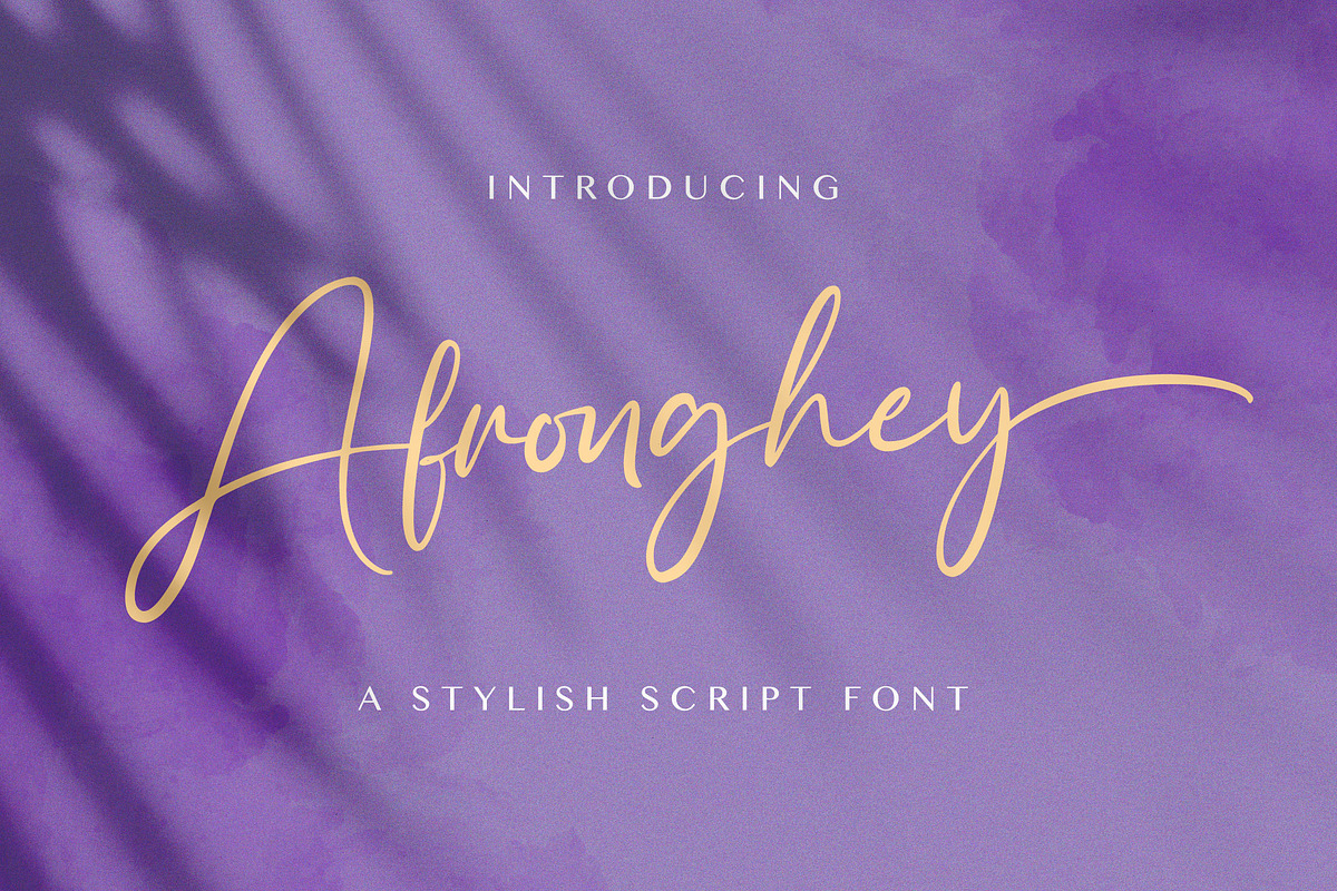 Afronghey - Handwritten Font, a Script Font by StringLabs (Photo 1 of 10)