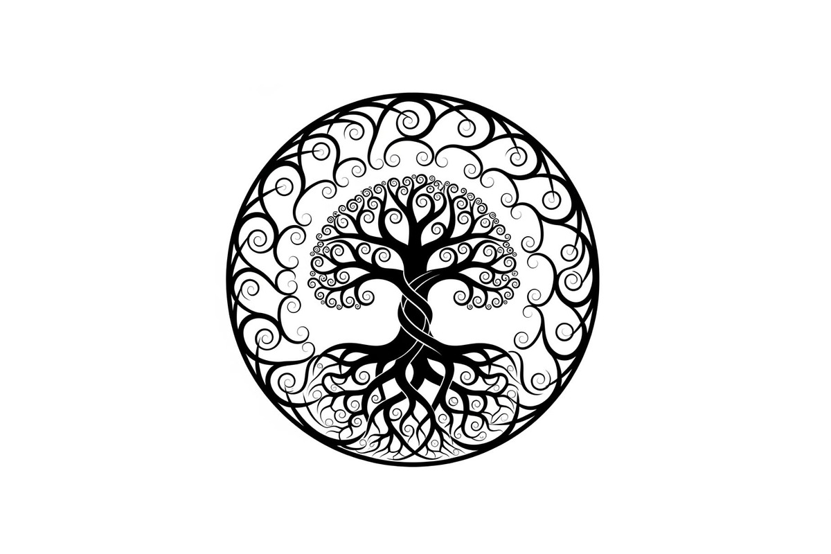 Sacred Tree of Life Vector Bundle, an Illustration by Designs_River (Photo 35 of 51)