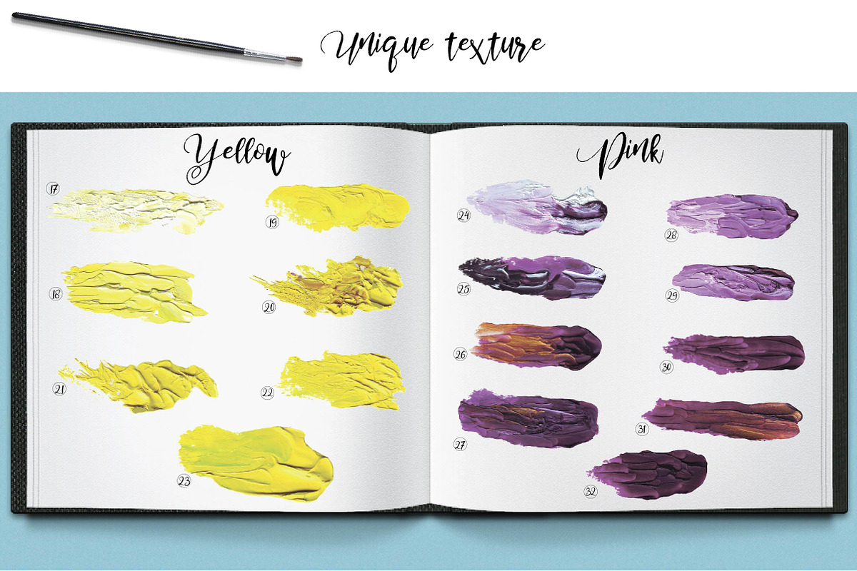 50 oil brush strokes textures, a Texture Graphic by digital_essence (Photo 3 of 9)