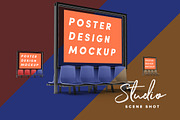 Poster Design Mockup (Bus Stop), a Print Template by illustrated (Thumbnail 13 of 14)