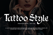 Black Rain - Modern Blackletter Font, a Blackletter Font by overlaytemplates (Thumbnail 2 of 5)