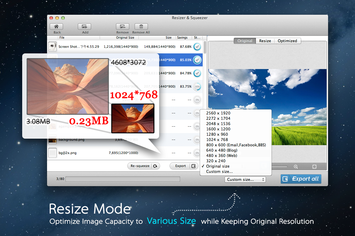 Photo Size Optimizer for Mac, an Action Add-On by EffectMatrix (Photo 4 of 5)